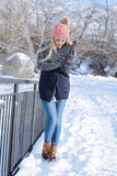 Blue Contrast Cardigan